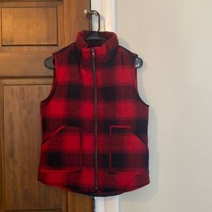 Buffalo plaid women’s vest